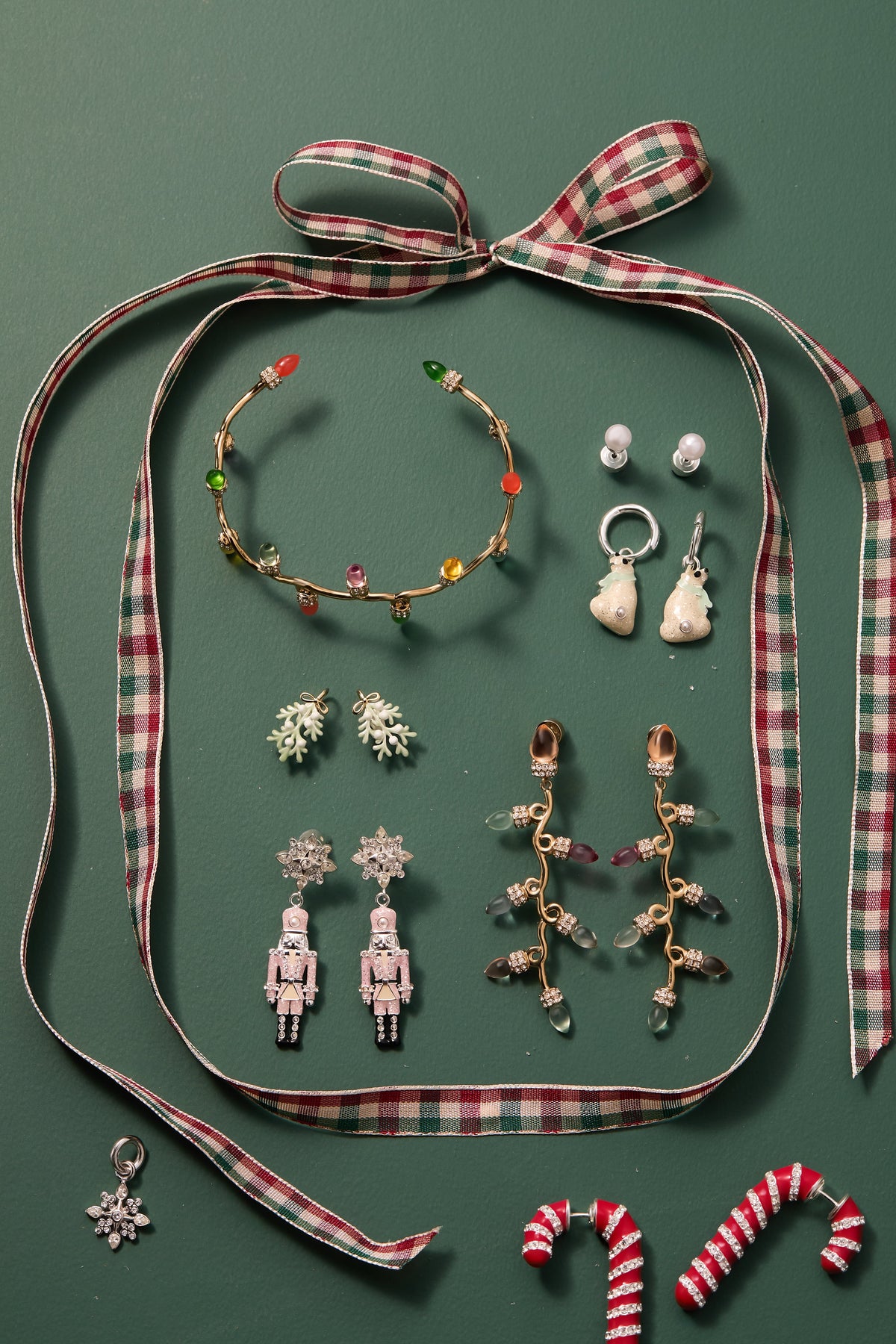 Christmas Muted Light Bulb Earrings