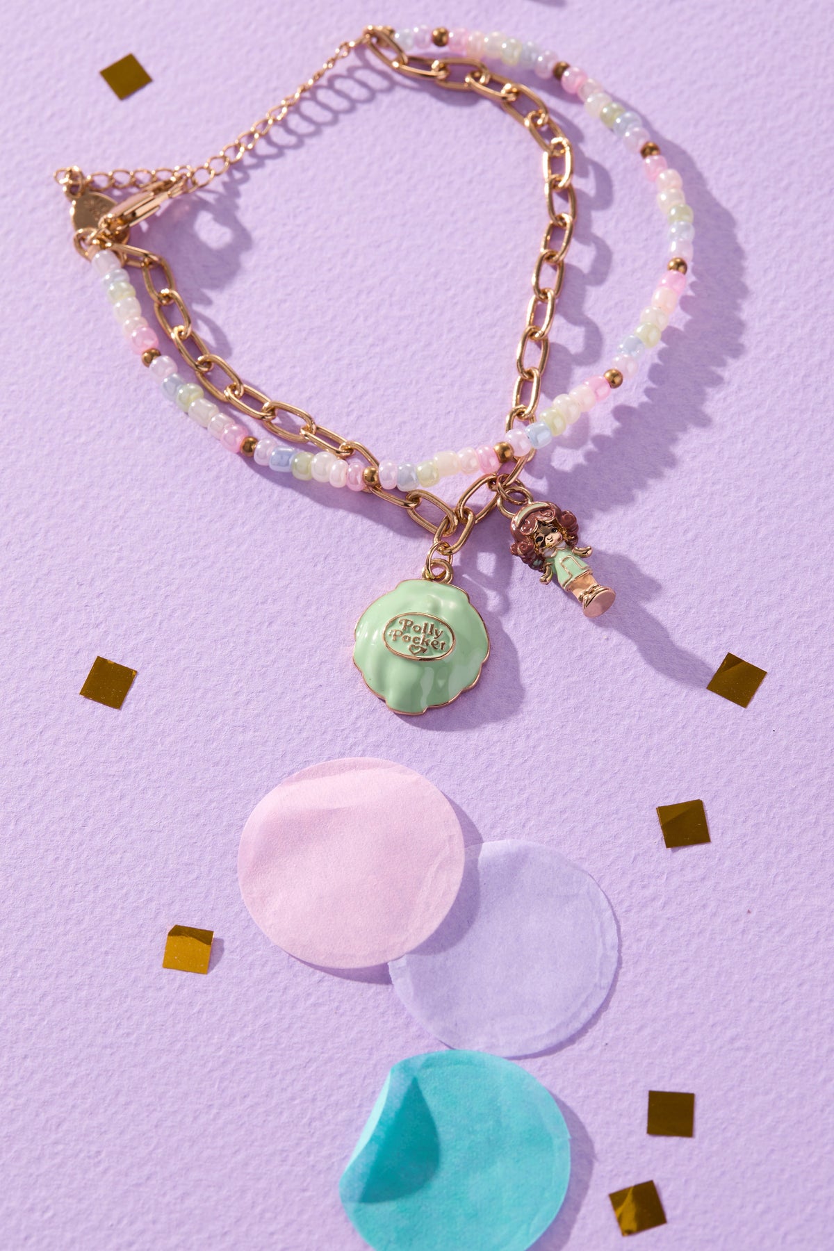 Polly Pocket™ Double-Strand Charm Bracelet | ALEX AND ANI