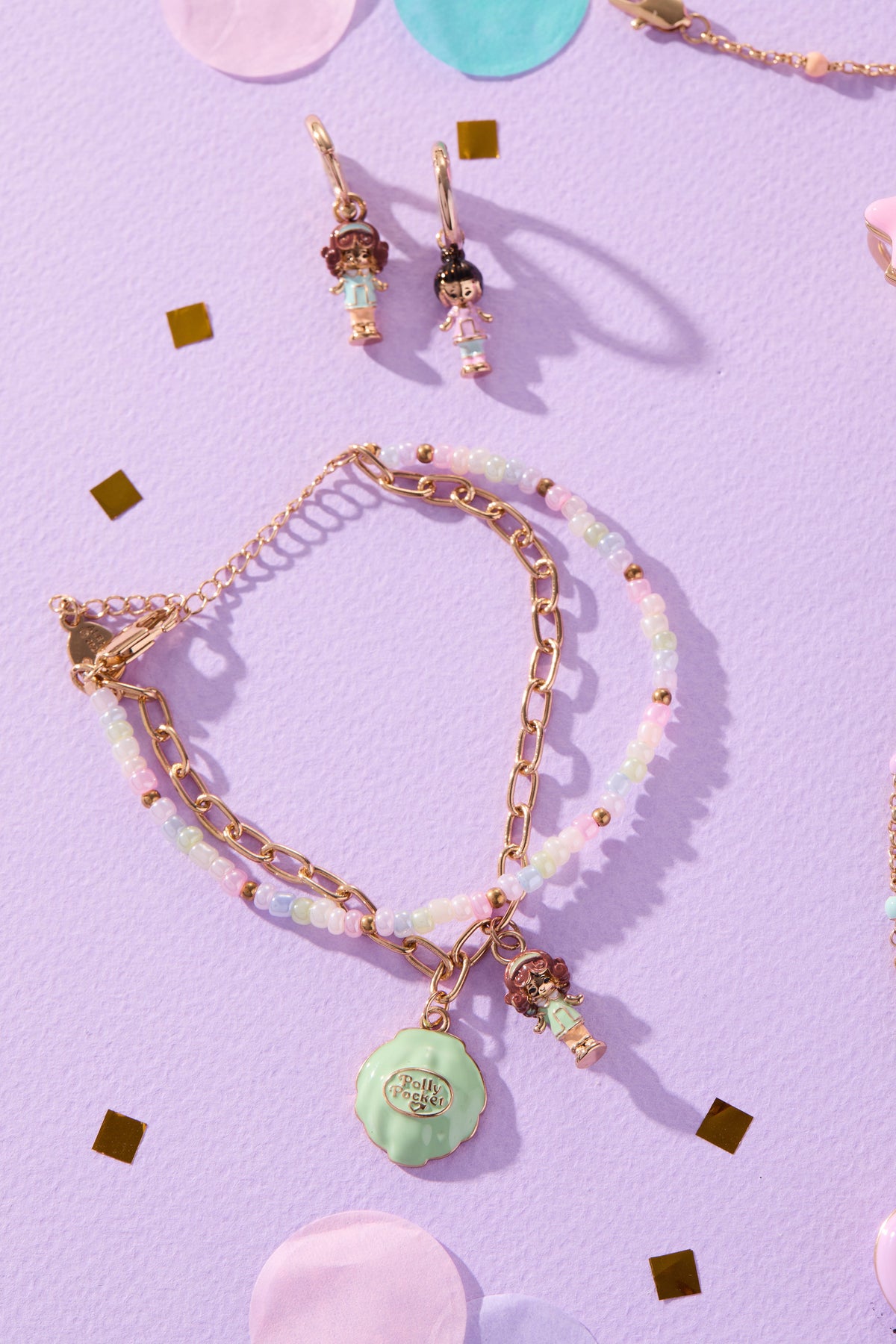 Polly Pocket™ Double-Strand Charm Bracelet | ALEX AND ANI