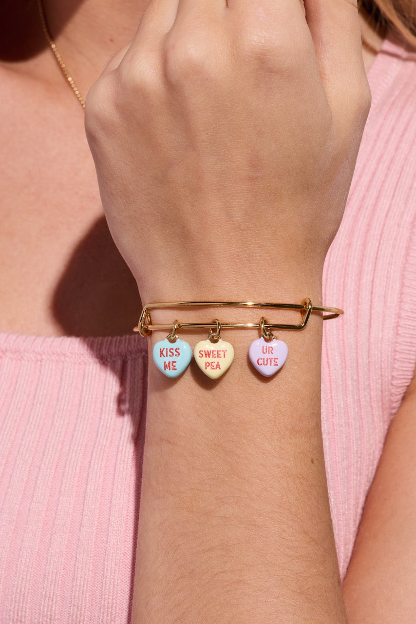 Sweethearts® Multi-Heart Charm Bangle