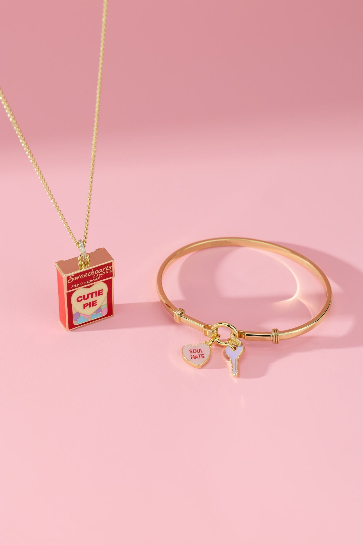 Sweethearts® Box Locket And Heart Charm Necklace
