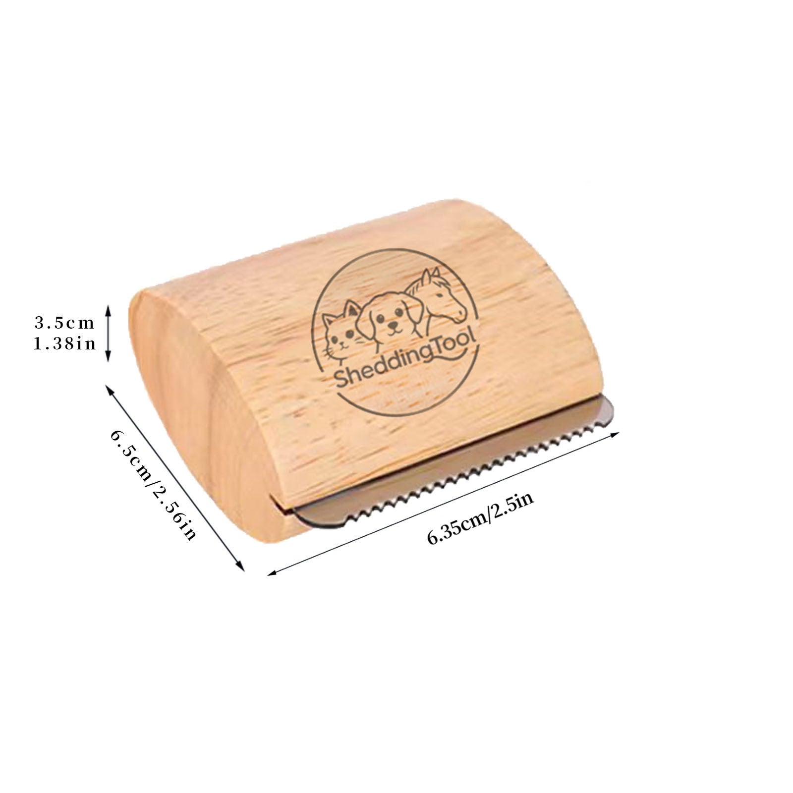 Wooden pet cleaning tool hair remover hair comb