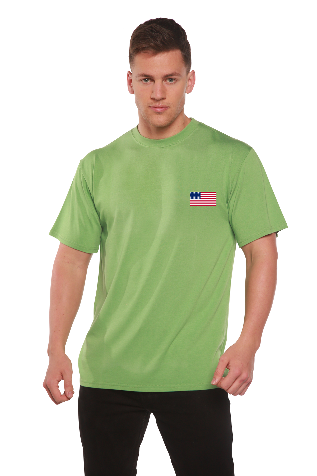 American Flag Bamboo Graphic T-Shirt | Men's Organic Cotton