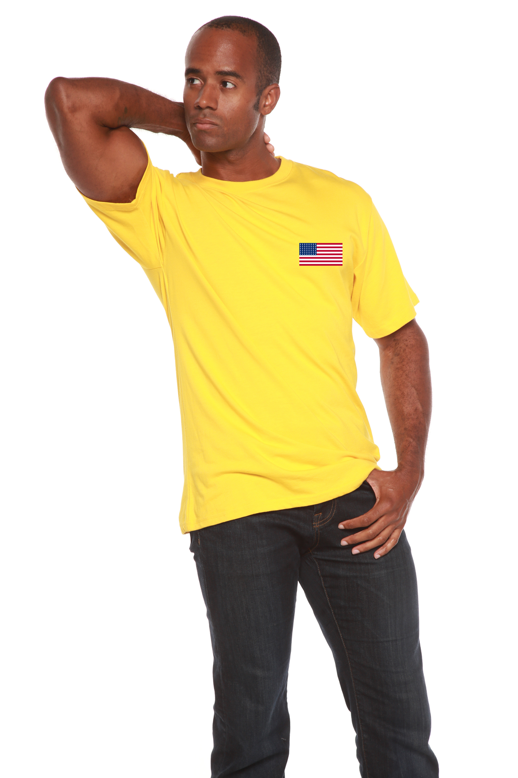 American Flag Bamboo Graphic T-Shirt | Men's Organic Cotton