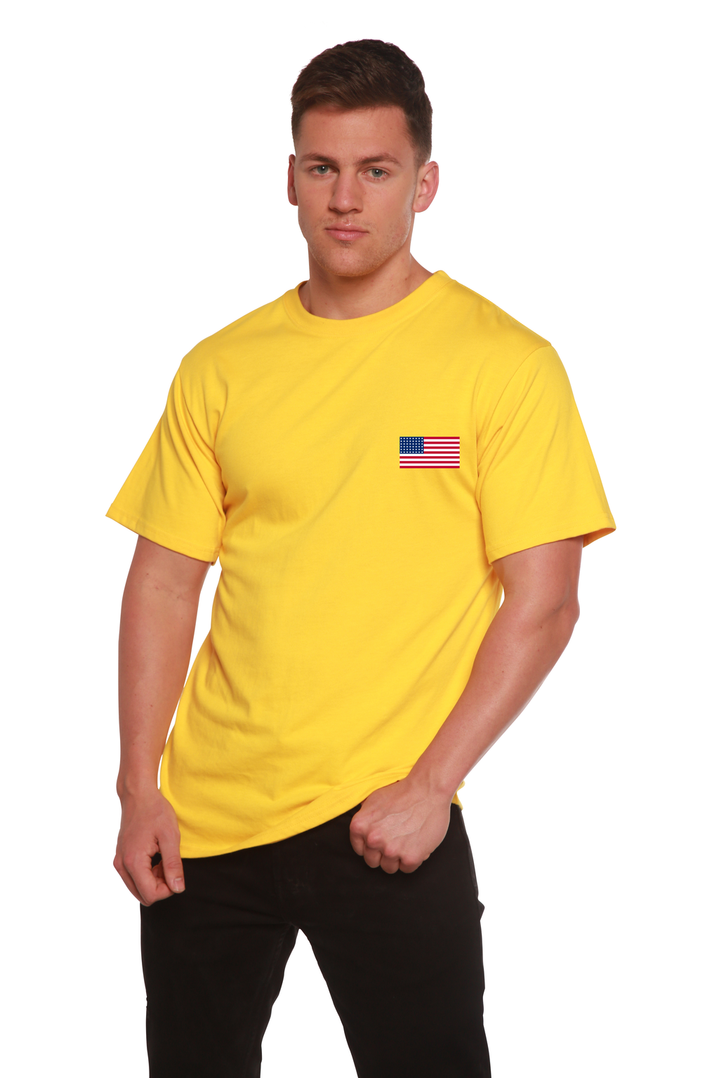 American Flag Bamboo Graphic T-Shirt | Men's Organic Cotton