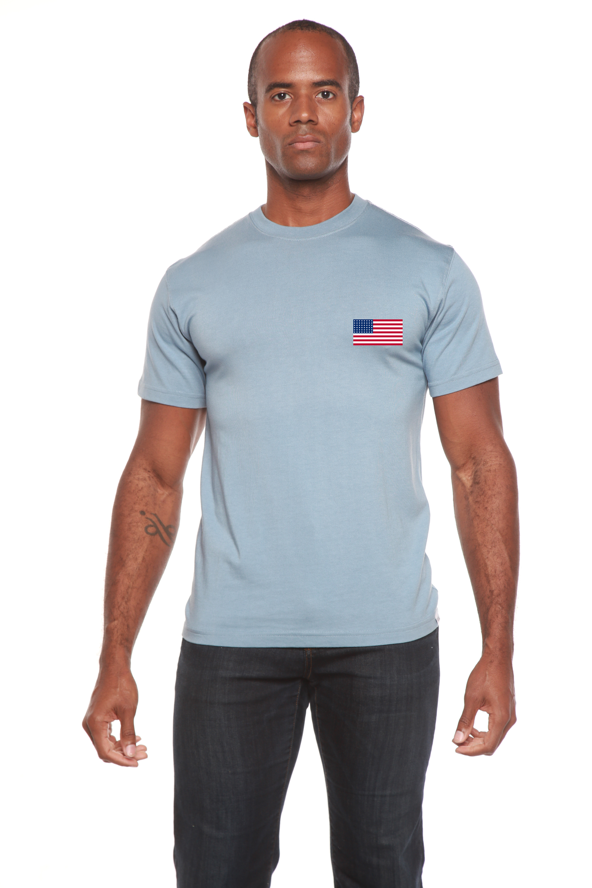 American Flag Bamboo Graphic T-Shirt | Men's Organic Cotton