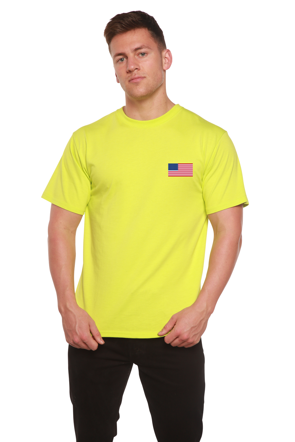 American Flag Bamboo Graphic T-Shirt | Men's Organic Cotton