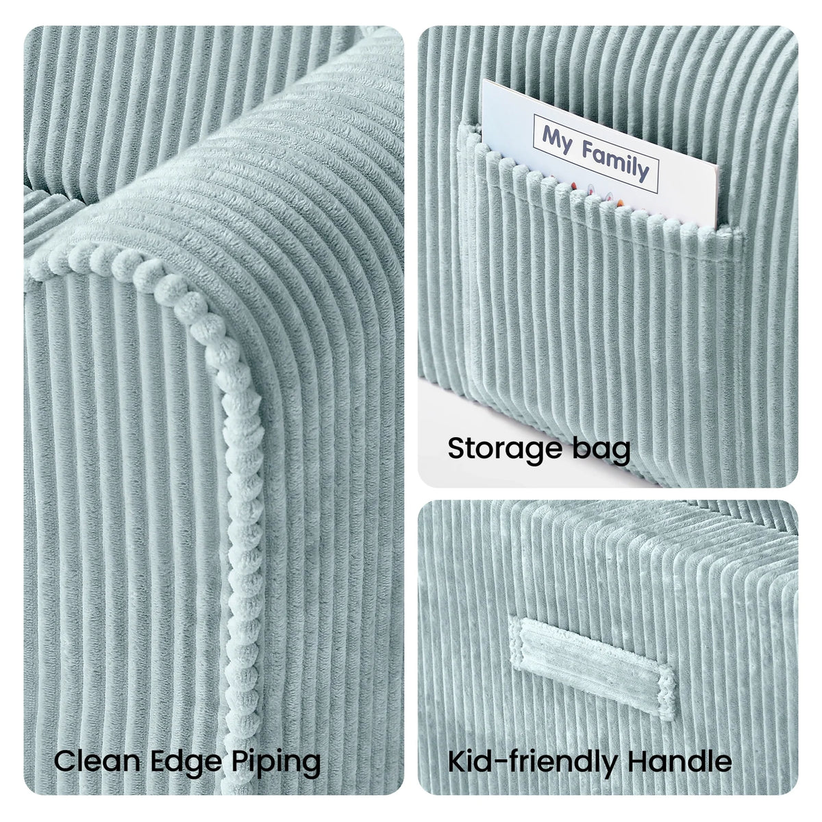 Tiny Land® GentleSnug Corduroy Kids Flip-Out Chair
