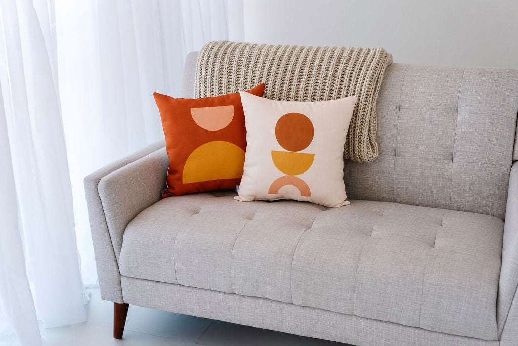 Mod Sunset Linen Pillow, College Student Gift, Mother's Day Gift, Christmas Gift