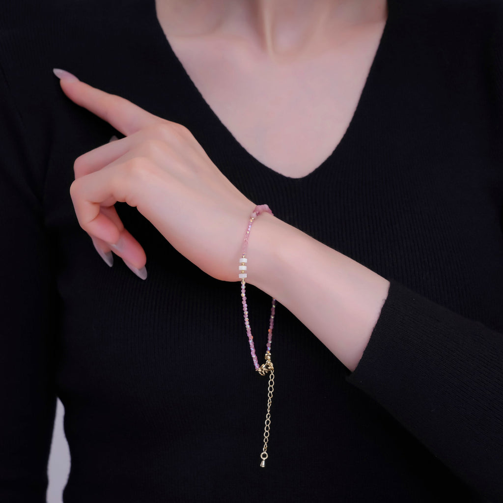 Gold-Filled Gemstone-Style Chain Anklet