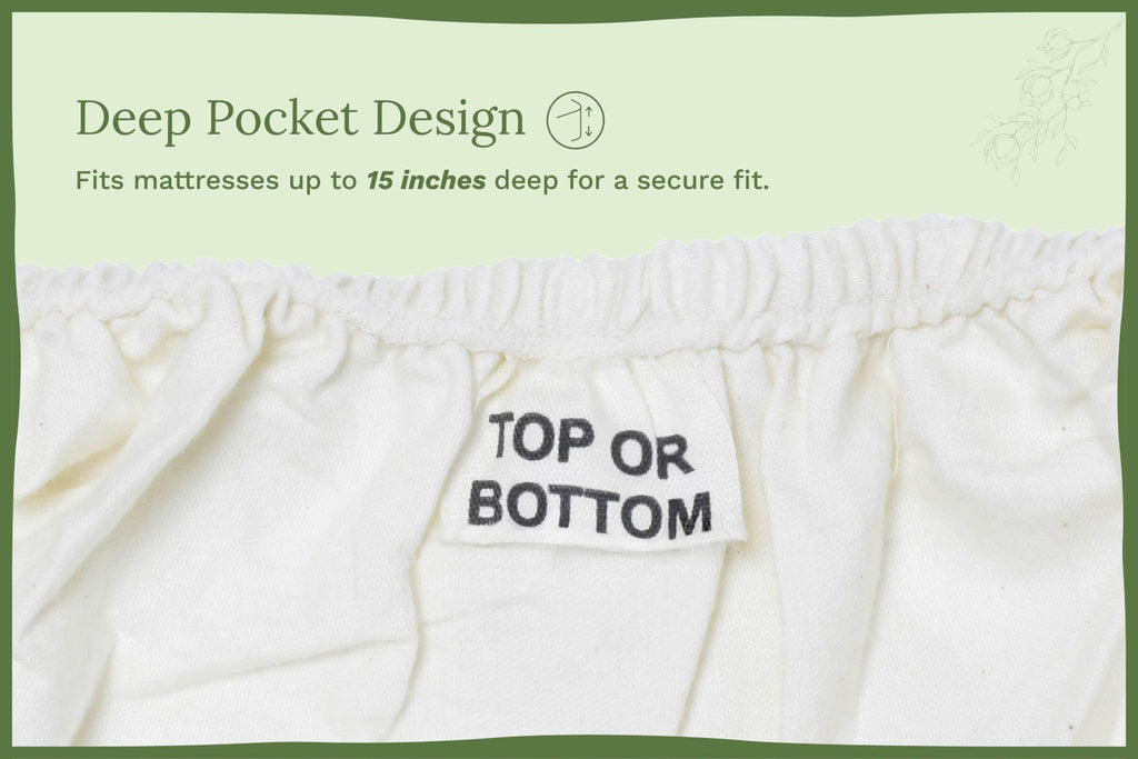 Organic Cotton Sateen Bed Sheet Set | GOTS Certified, Silky-Soft & Breathable | Organic Cotton Mart