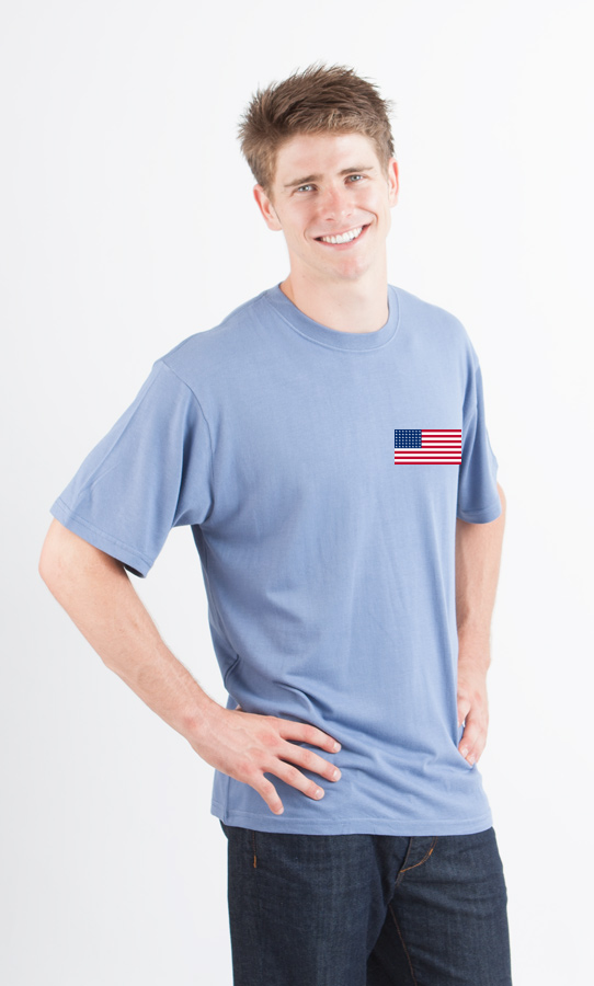 American Flag Bamboo Graphic T-Shirt | Men's Organic Cotton
