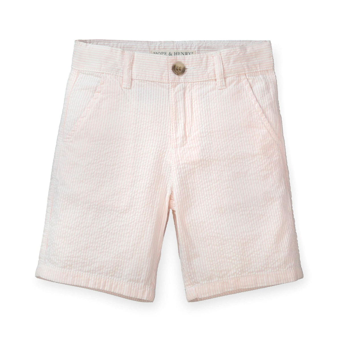 Organic Seersucker Short Classic Pink