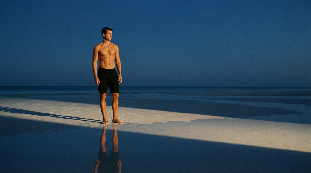 Men's Merino Wool Swim Shorts – Black