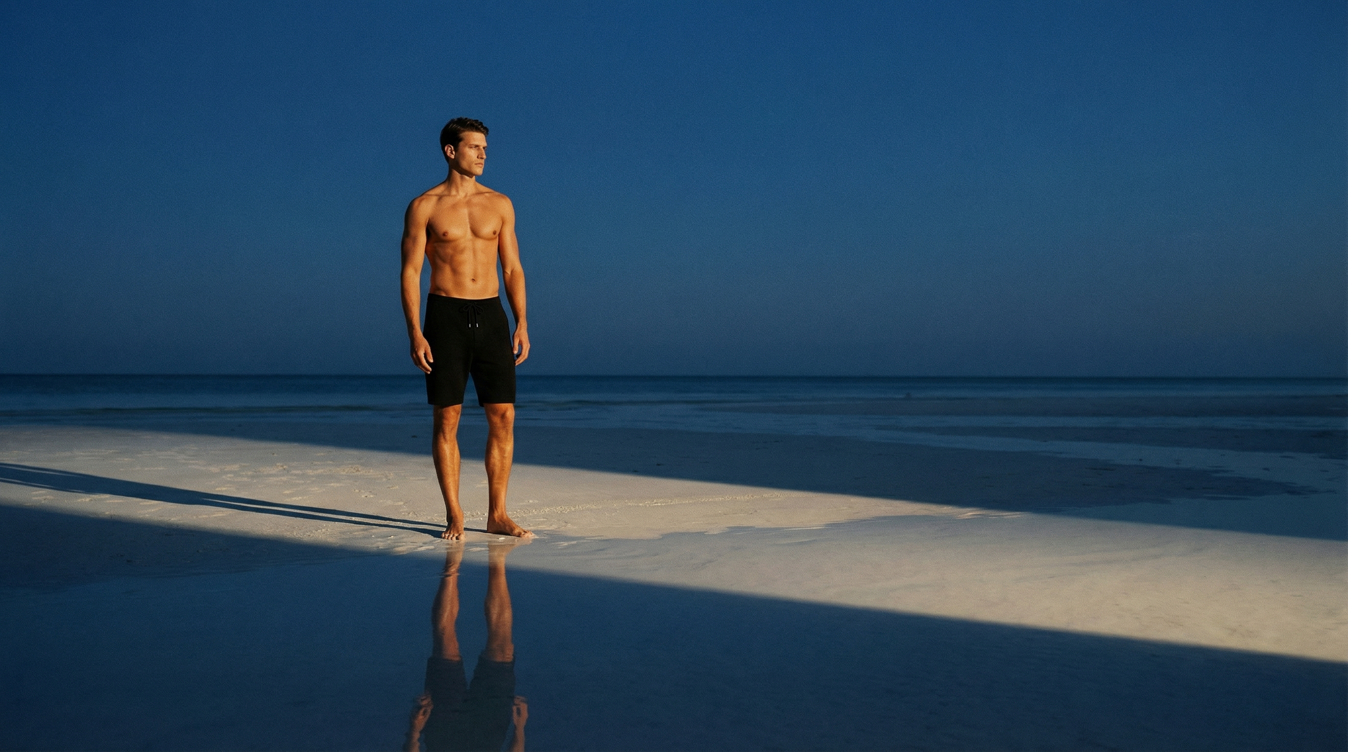 Men's Merino Wool Swim Shorts – Black