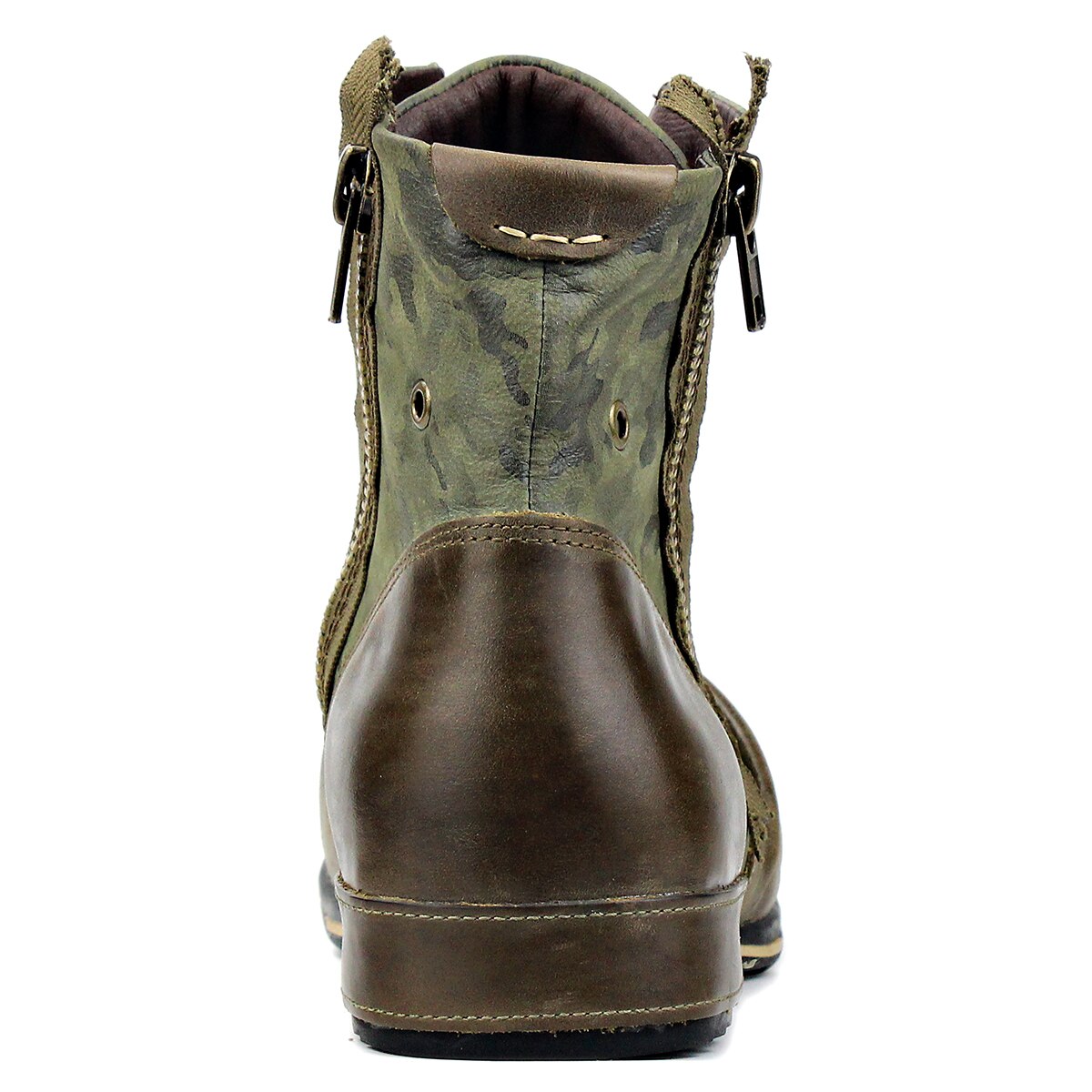 OSSTONE Vintage Leather Chukka Boots | Green