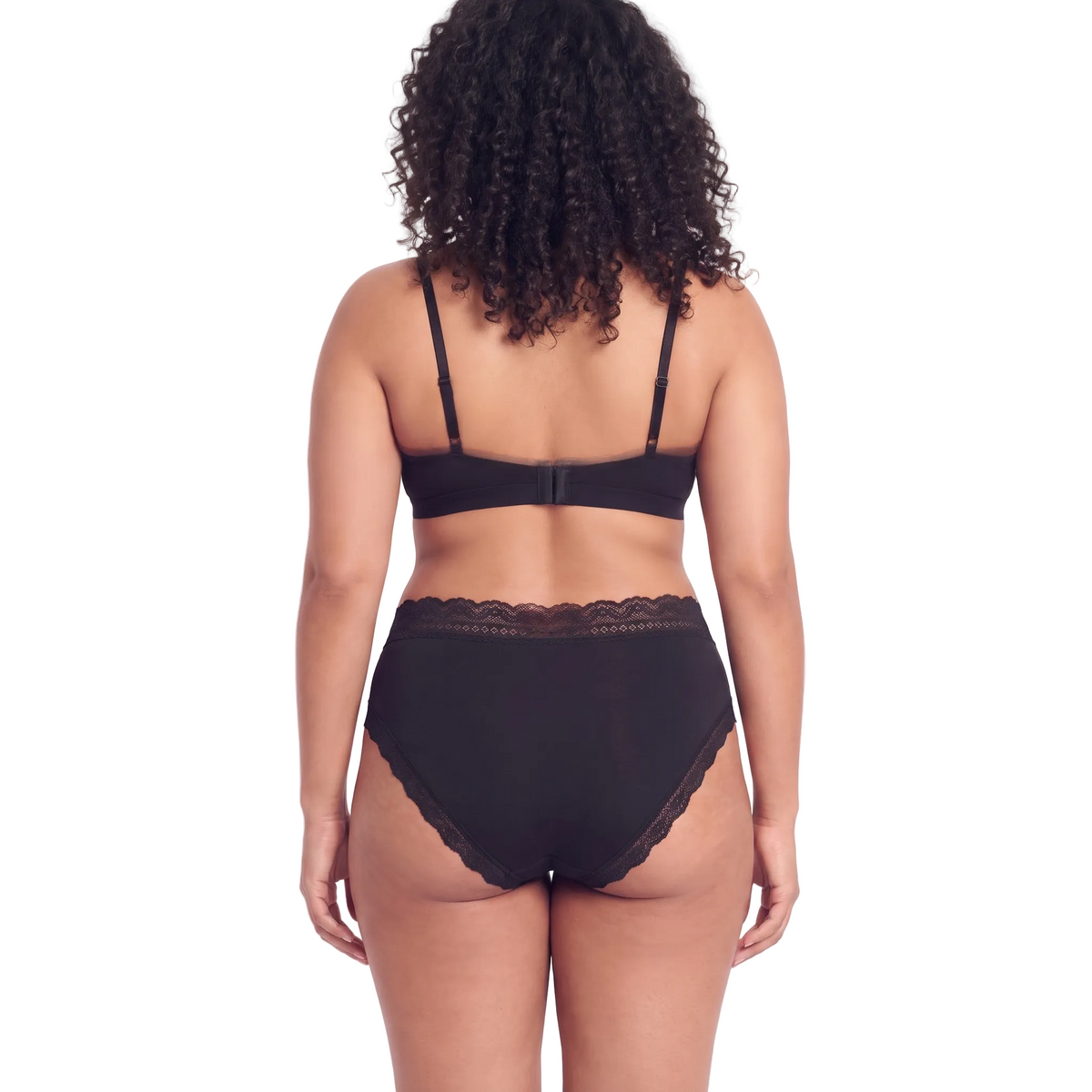 Organic Cotton Lace High-Rise Brief