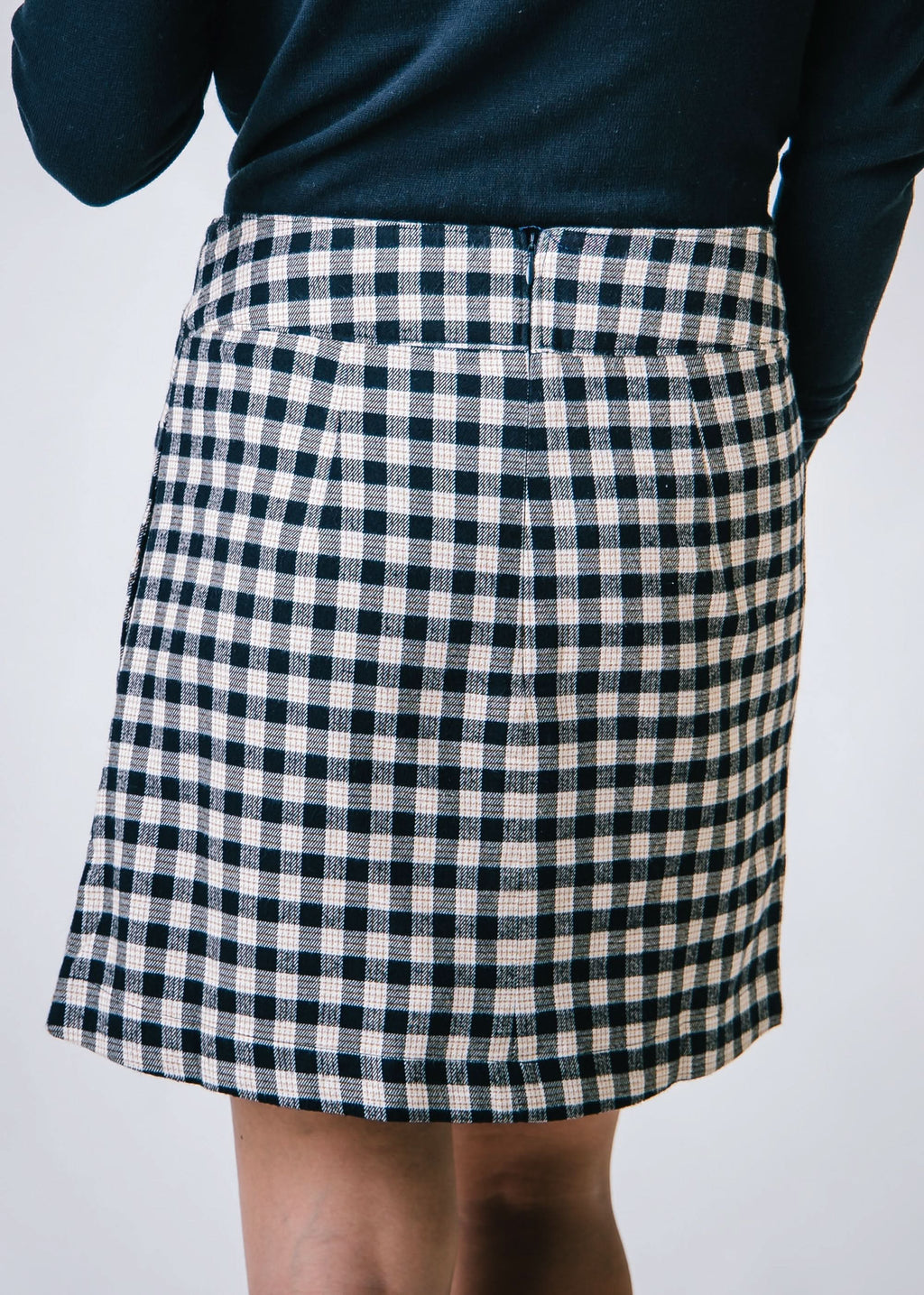 Flannel Mini Skirt