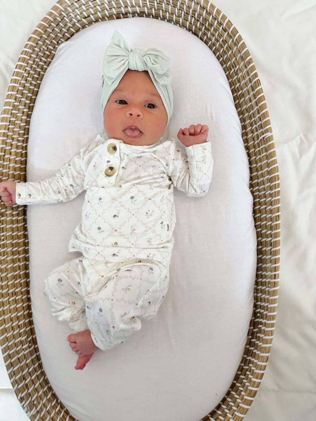 Vintage Blooms 2-Piece Henley Bamboo Pajamas | Soft Floral Kids PJ Set | Little Joy Co.