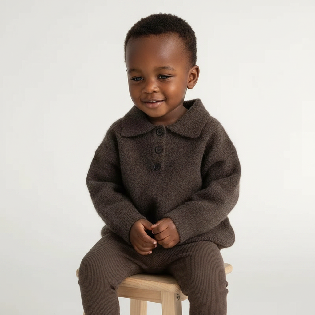 Organic Cotton Toddler Sweater | Relaxed Fit, Hypoallergenic, Made in Peru | Sizes 1T–4T