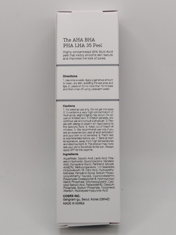 Cosrx The AHA BHA PHA LHA 35 Peel