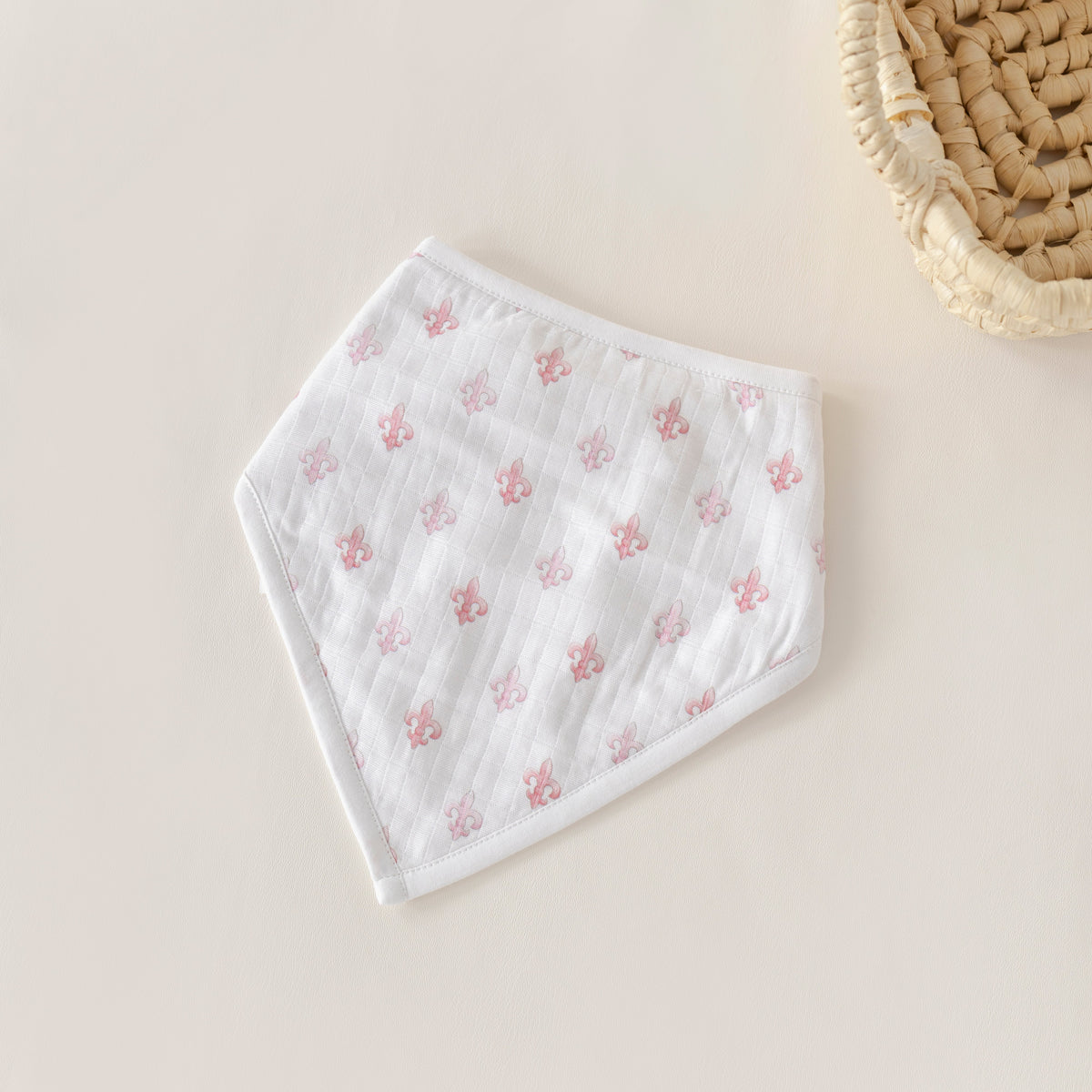 Fleur De Rose Organic Muslin Bib