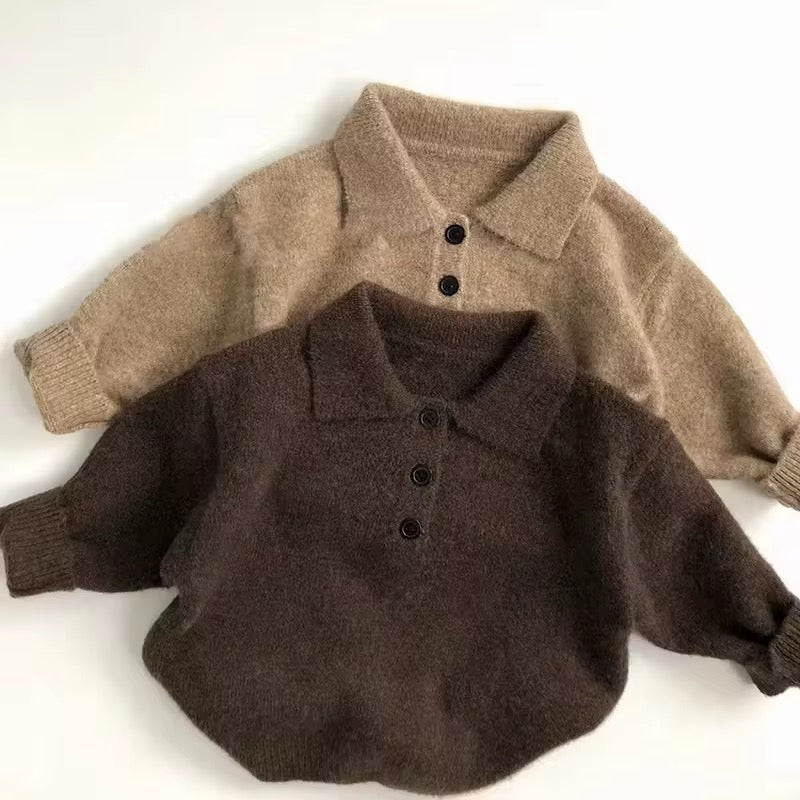 Organic Cotton Toddler Sweater | Relaxed Fit, Hypoallergenic, Made in Peru | Sizes 1T–4T
