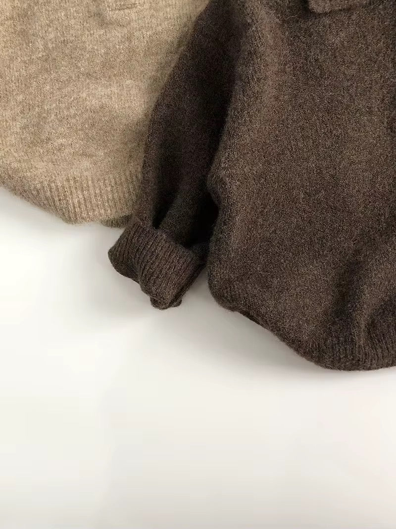 Organic Cotton Toddler Sweater | Relaxed Fit, Hypoallergenic, Made in Peru | Sizes 1T–4T