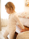 Vintage Blooms 2-Piece Henley Bamboo Pajamas | Soft Floral Kids PJ Set | Little Joy Co.