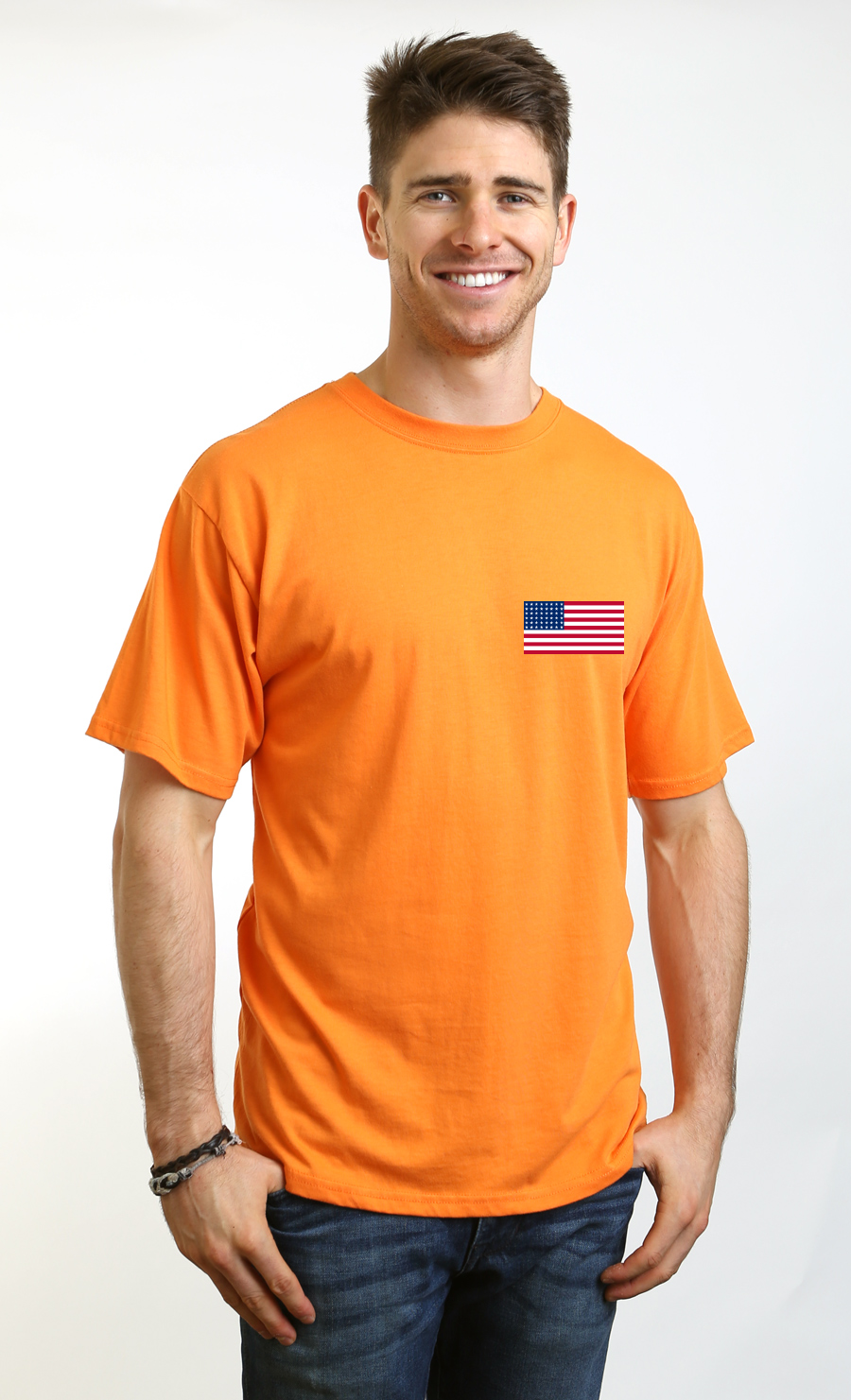 American Flag Bamboo Graphic T-Shirt | Men's Organic Cotton