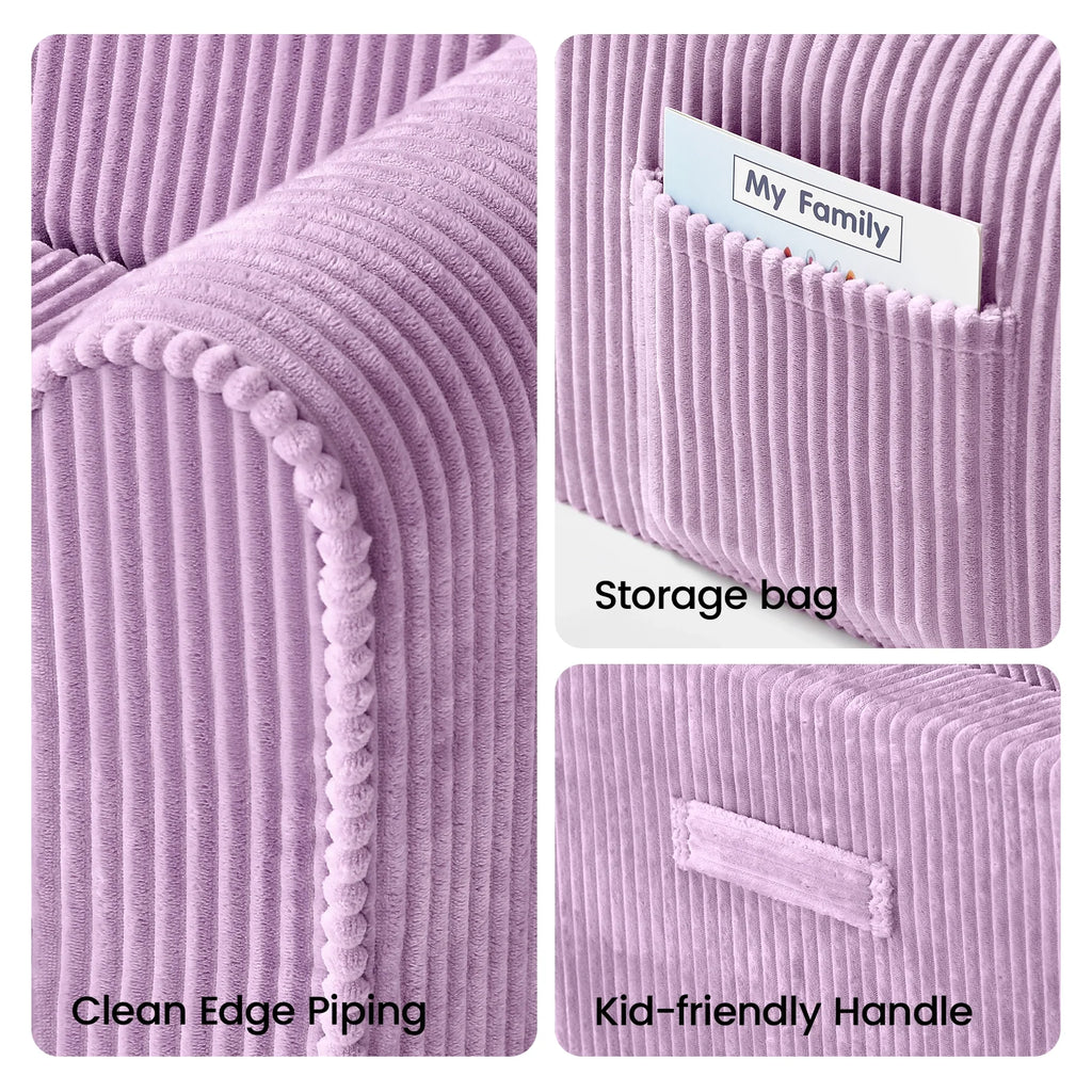 Tiny Land® GentleSnug Corduroy Kids Flip-Out Chair