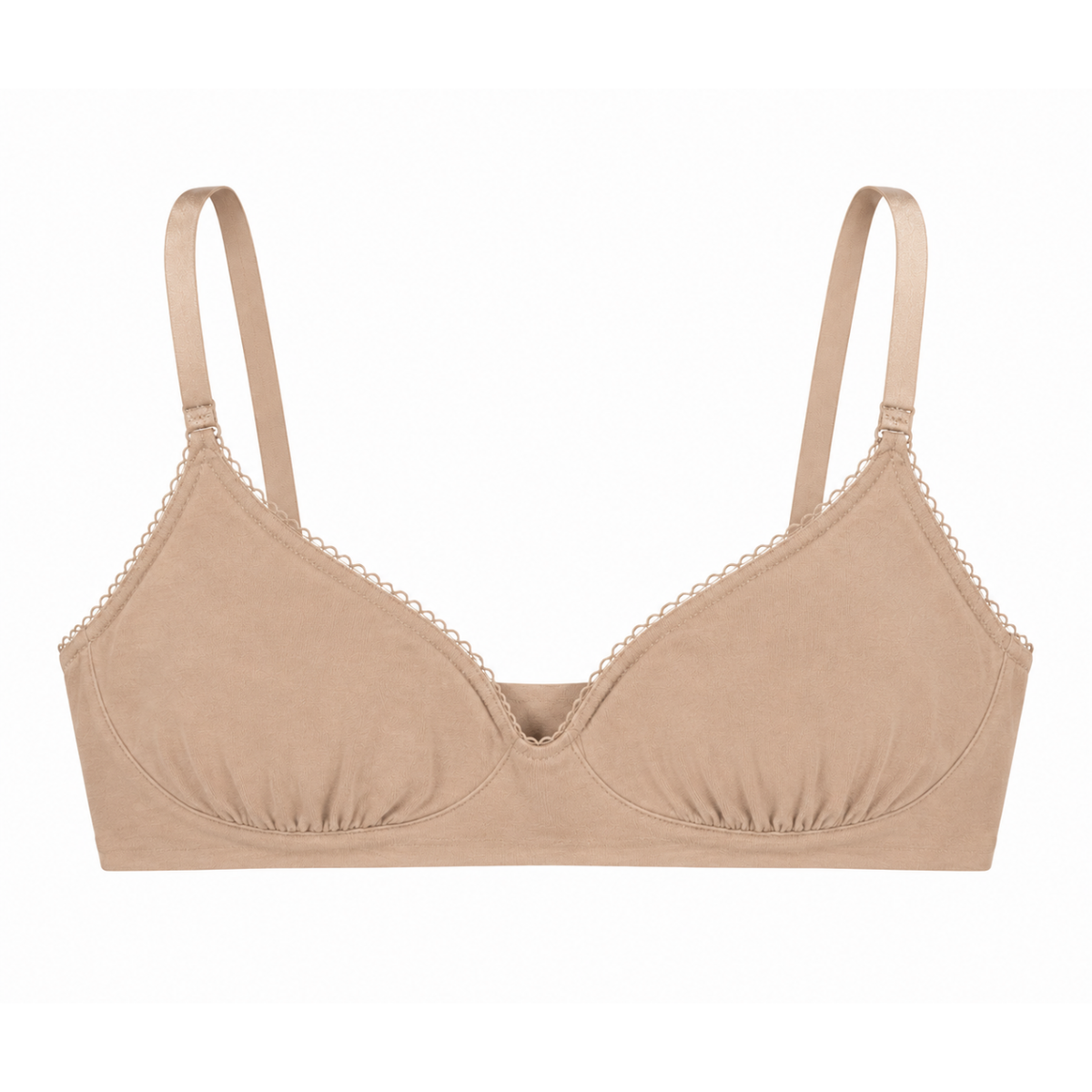 Organic Cotton Wireless Plunge Bralette