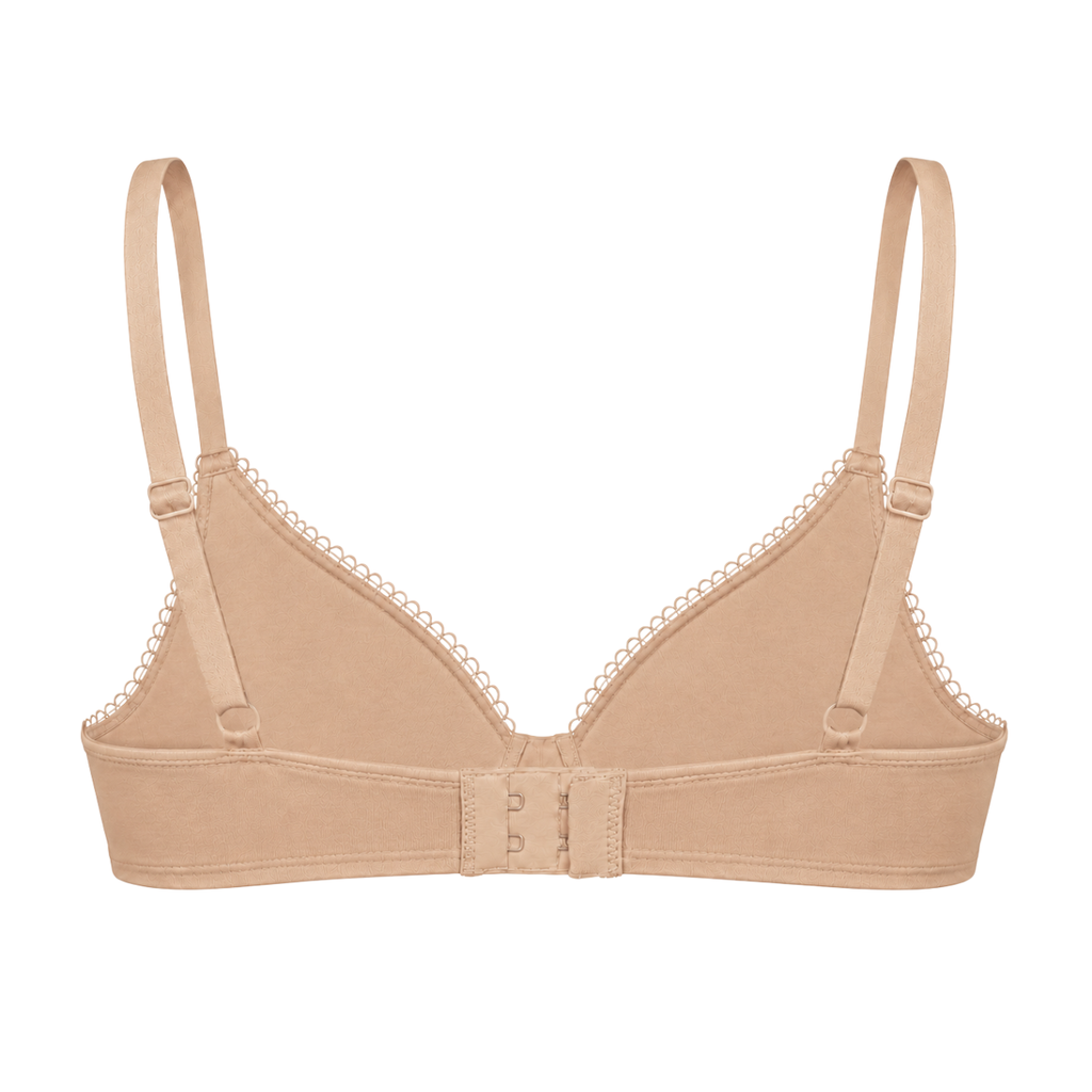 Organic Cotton Wireless Plunge Bralette