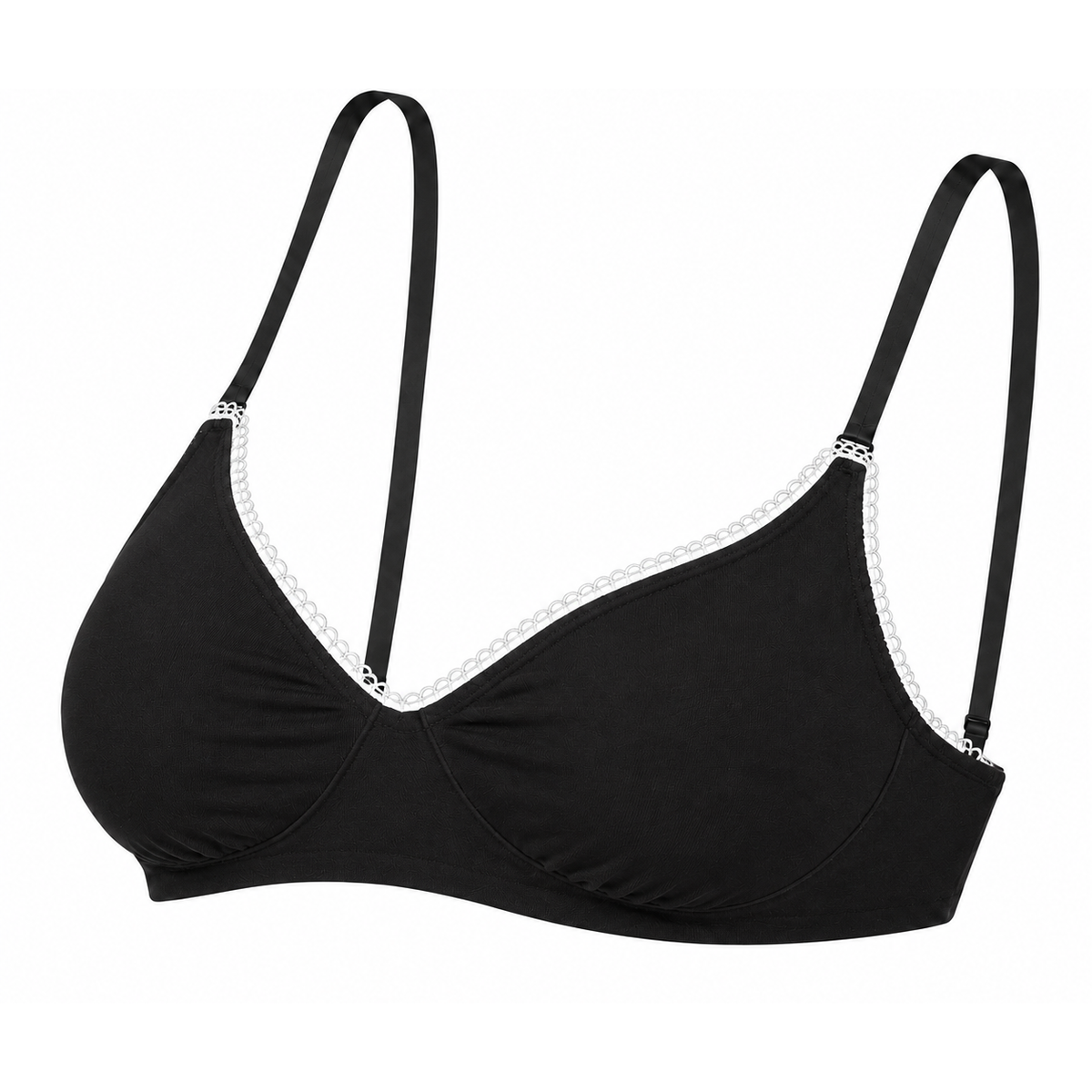 Organic Cotton Wireless Plunge Bralette