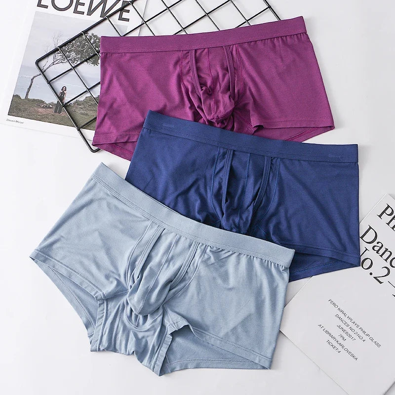 Organic Men Underwear Boxer Shorts Antibacterial Seamless Underpants Male Panties Gift For Men Boxershorts New