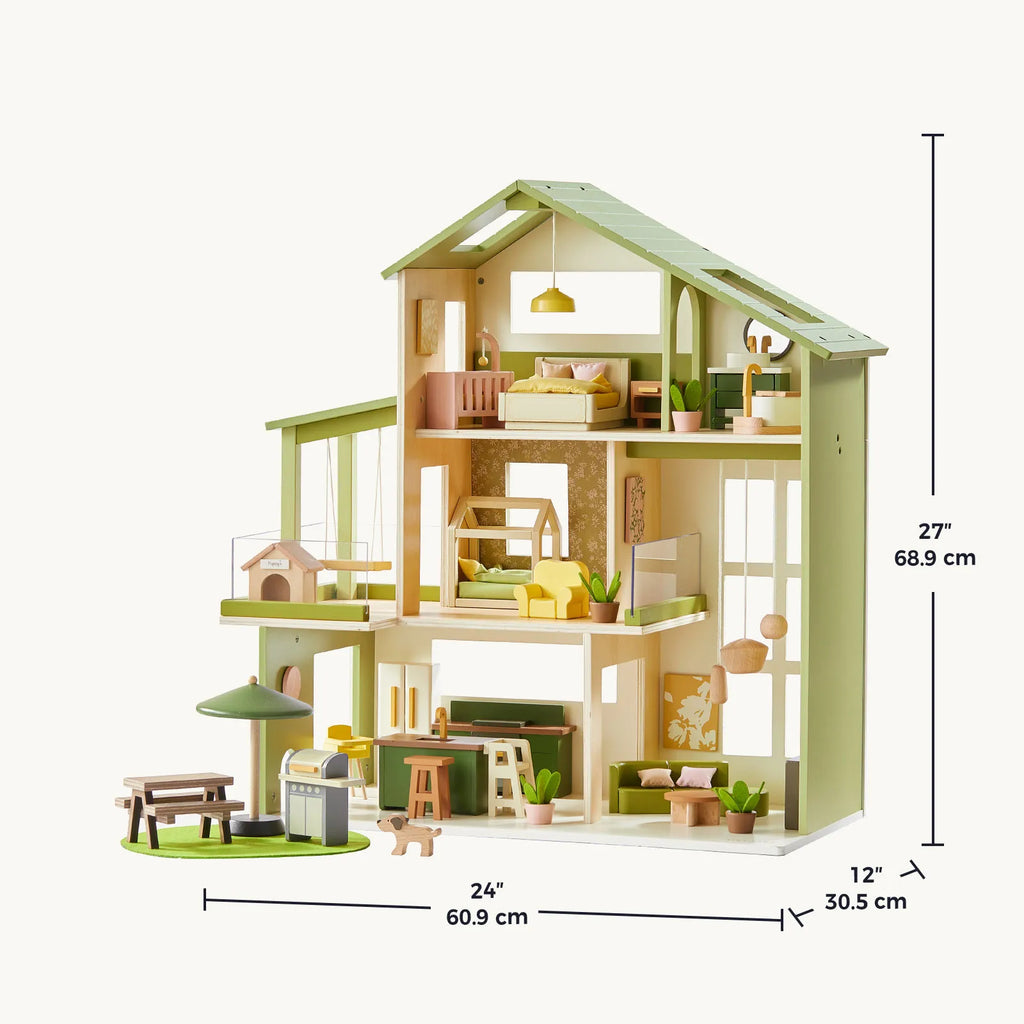 Tiny Land® Sweetwood Edge Wooden Dollhouse