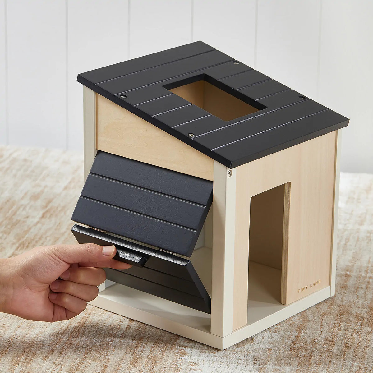 Tiny Land® Wooden Dollhouse Garage & Truck Set