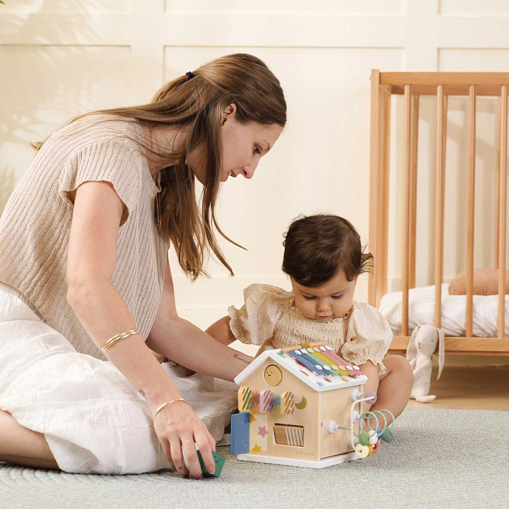 Tiny Land® Cottage Activity Cube | Morandi