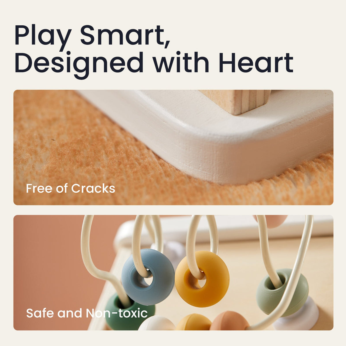 Tiny Land® Cottage Activity Cube | Morandi