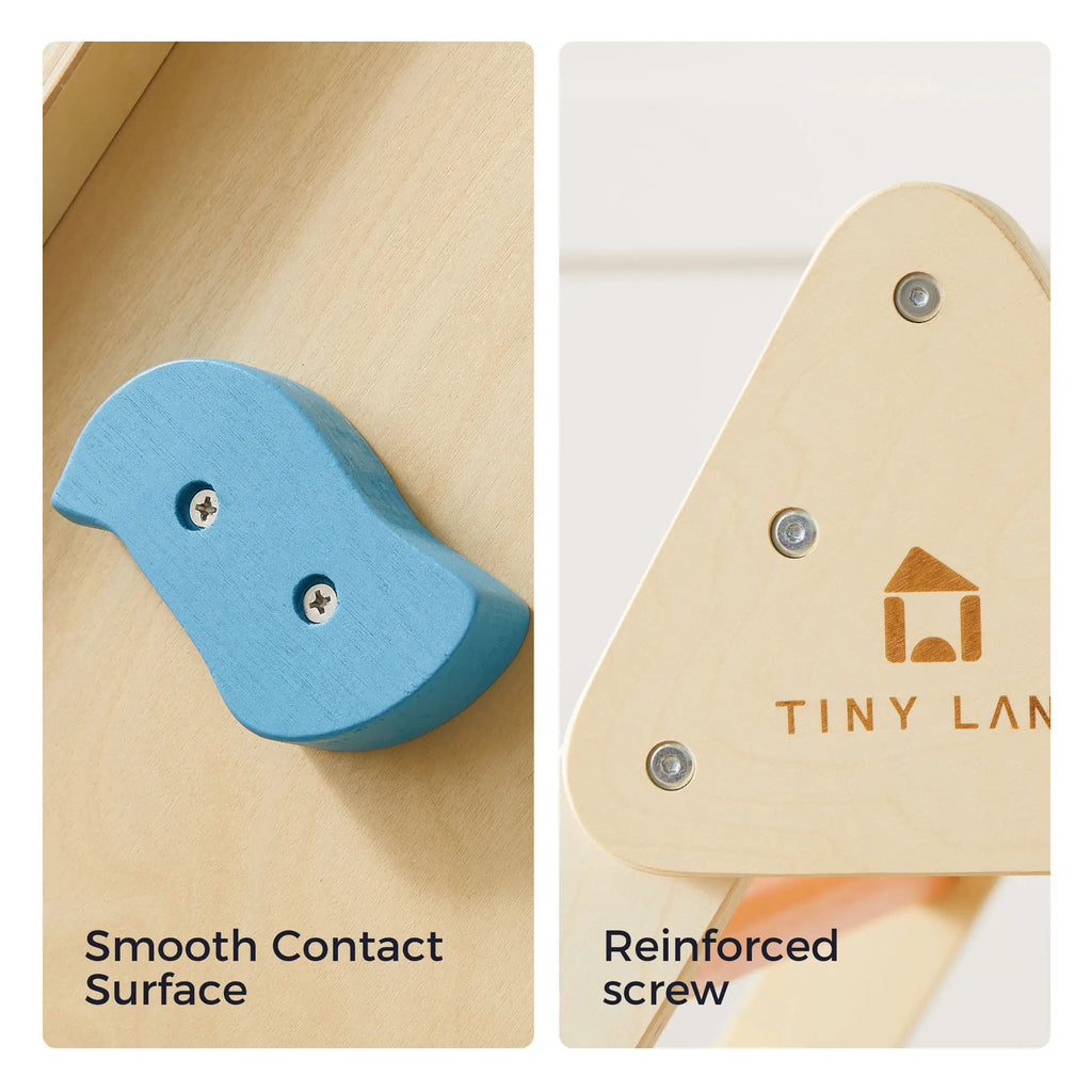 Tiny Land 7-in-1 Wooden Pikler Triangle Climbing Set