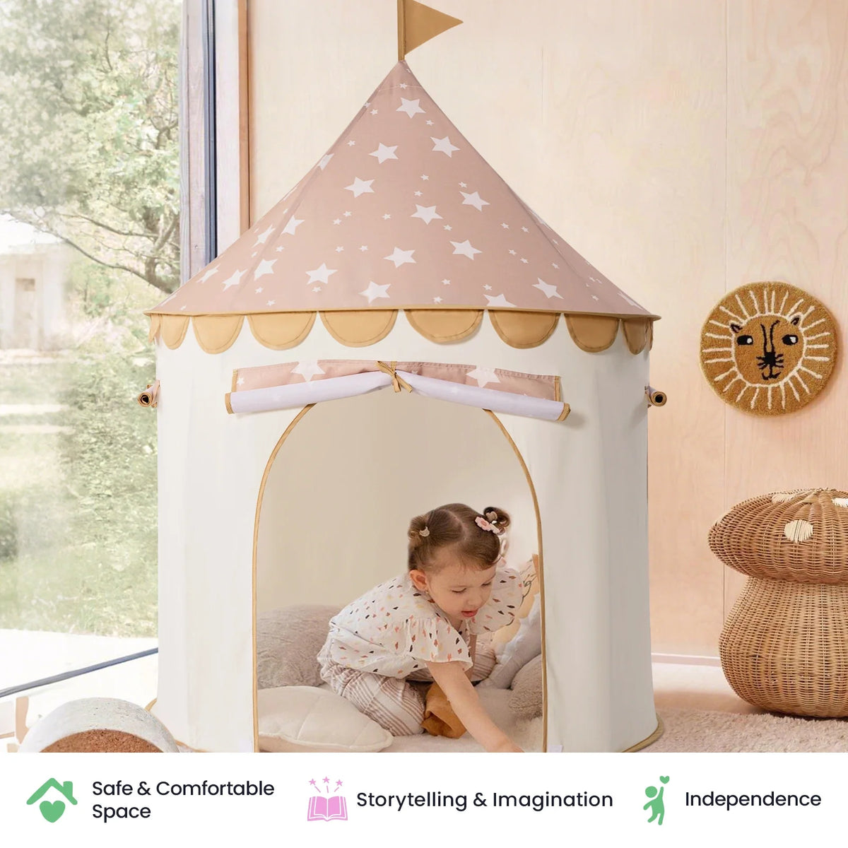 Tiny Land® Kids Indoor Play Tent & Reading Hideaway