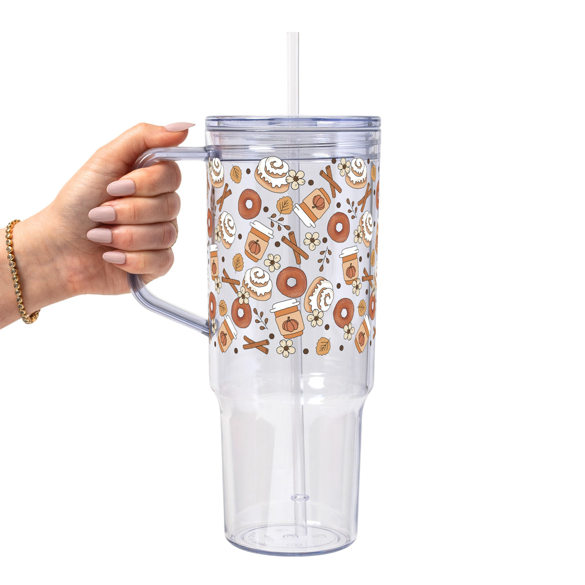 Pumpkin Spice & Cinnamon Glass Cups
