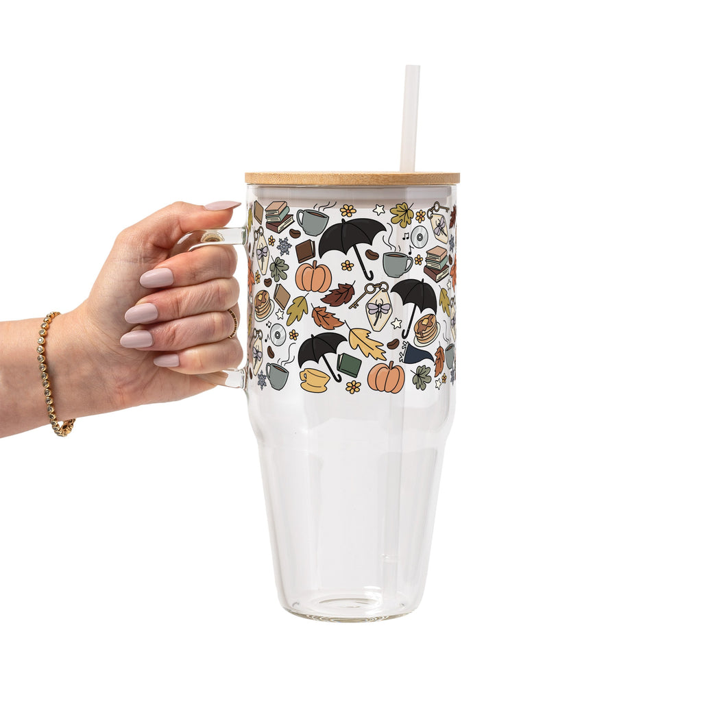 Fall Girls Glass Cups