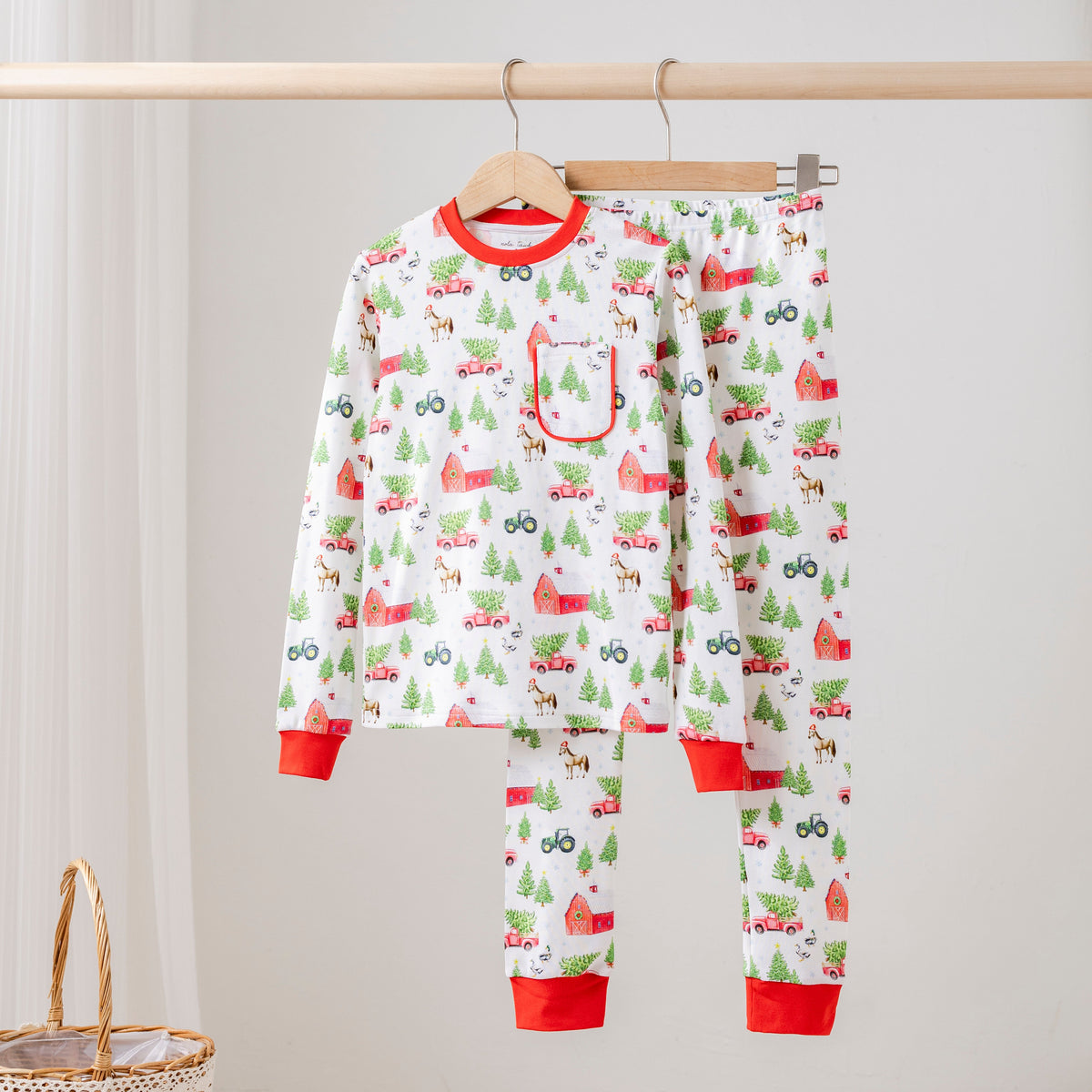 Christmas Tree Farm Organic Cotton Kids Pajamas