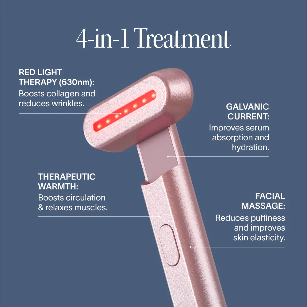 Solawave 4-in-1 Skincare Wand & LightBoost Serum Kit