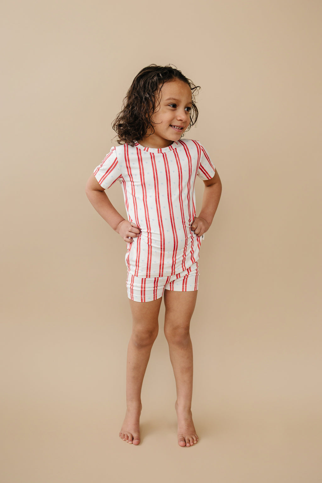 Stars & Stripes 2-Piece Bamboo Pajamas | Patriotic Kids PJ Set | Little Joy Co.