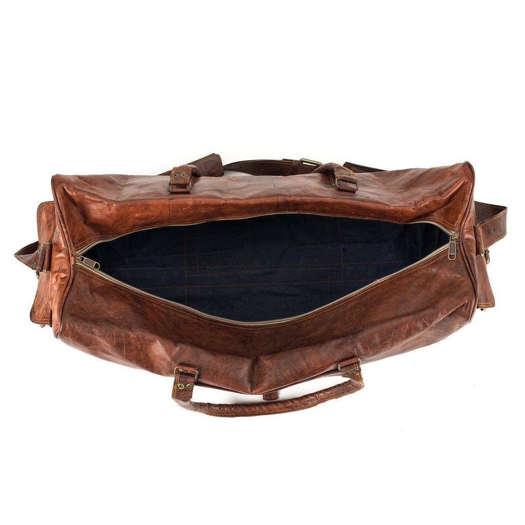 Portland Full-Grain Leather Duffel Bag | Vintage Brown