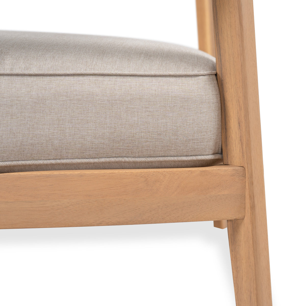 Mallorca Acacia Wood Club Chair With Seat Cushion