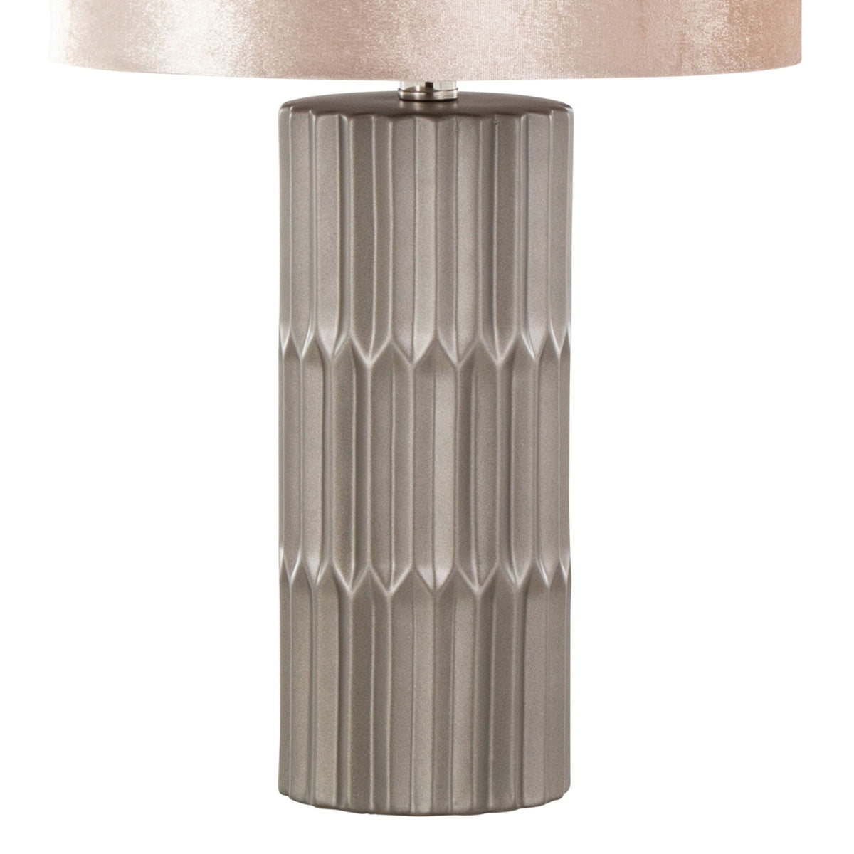 Tania Textured Ceramic Table Lamp | Metallic Brown
