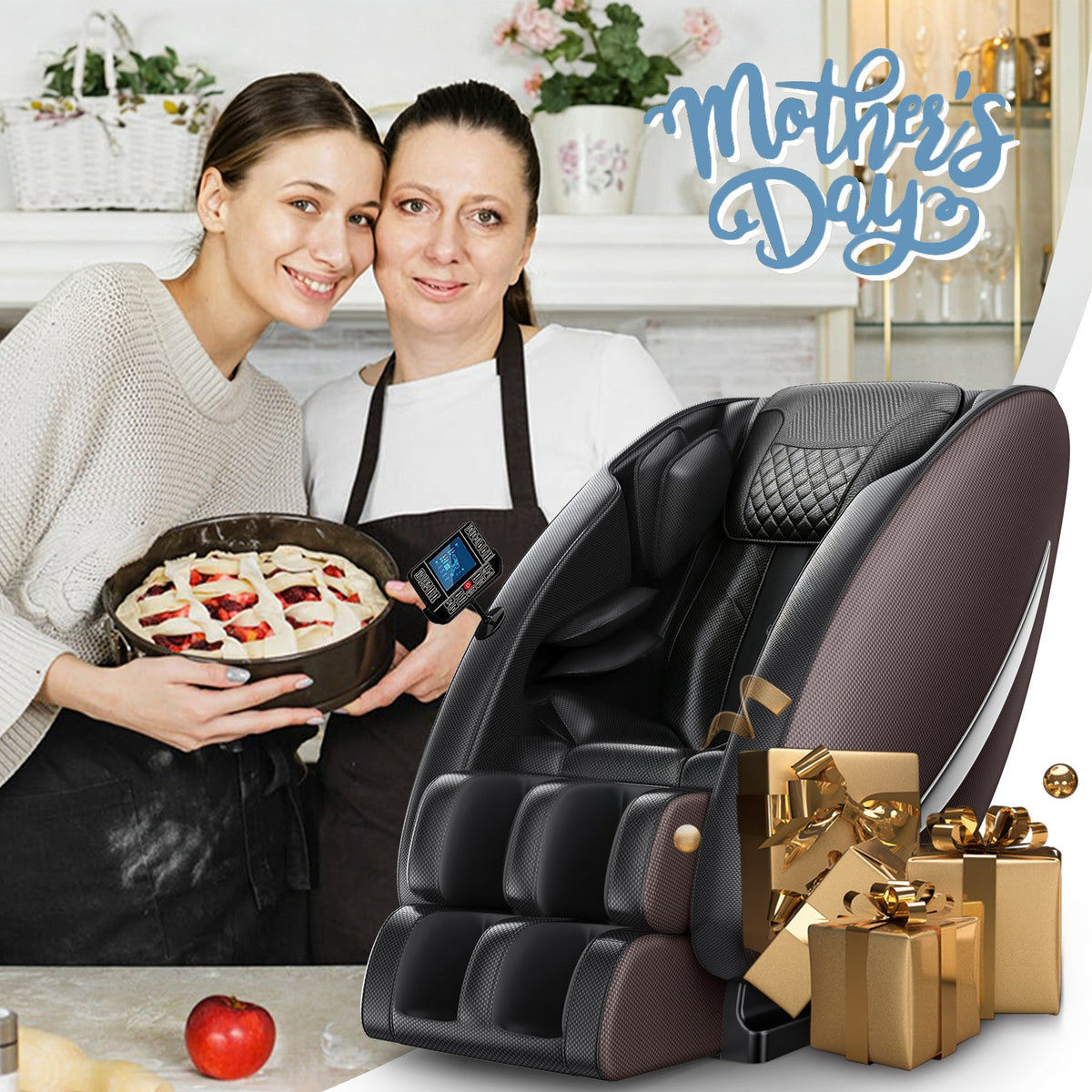 Zero-Gravity Massage Recliner | Brown or Black